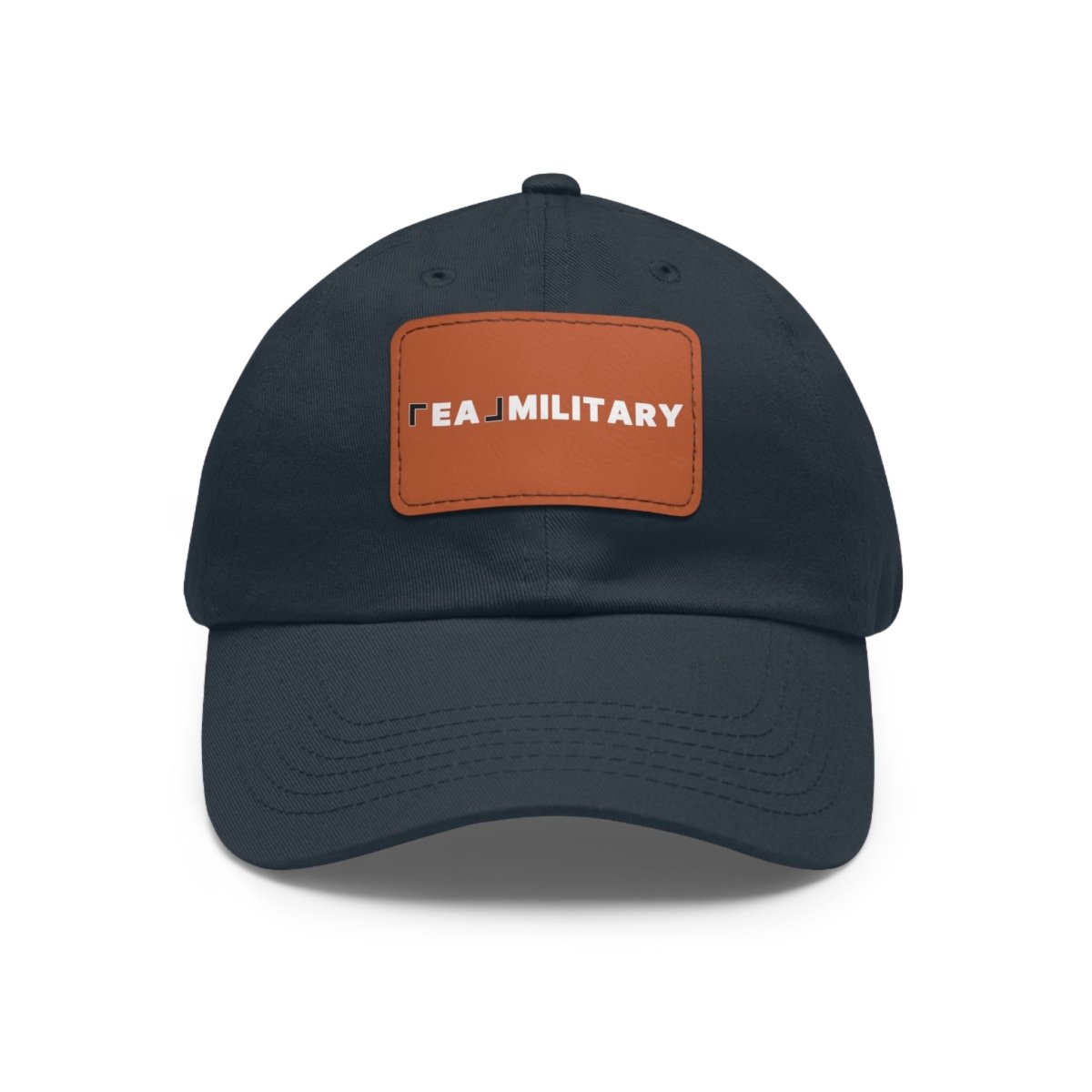 Dad Hat with Leather Patch (Rectangle) - Hats | ShirtyAgents