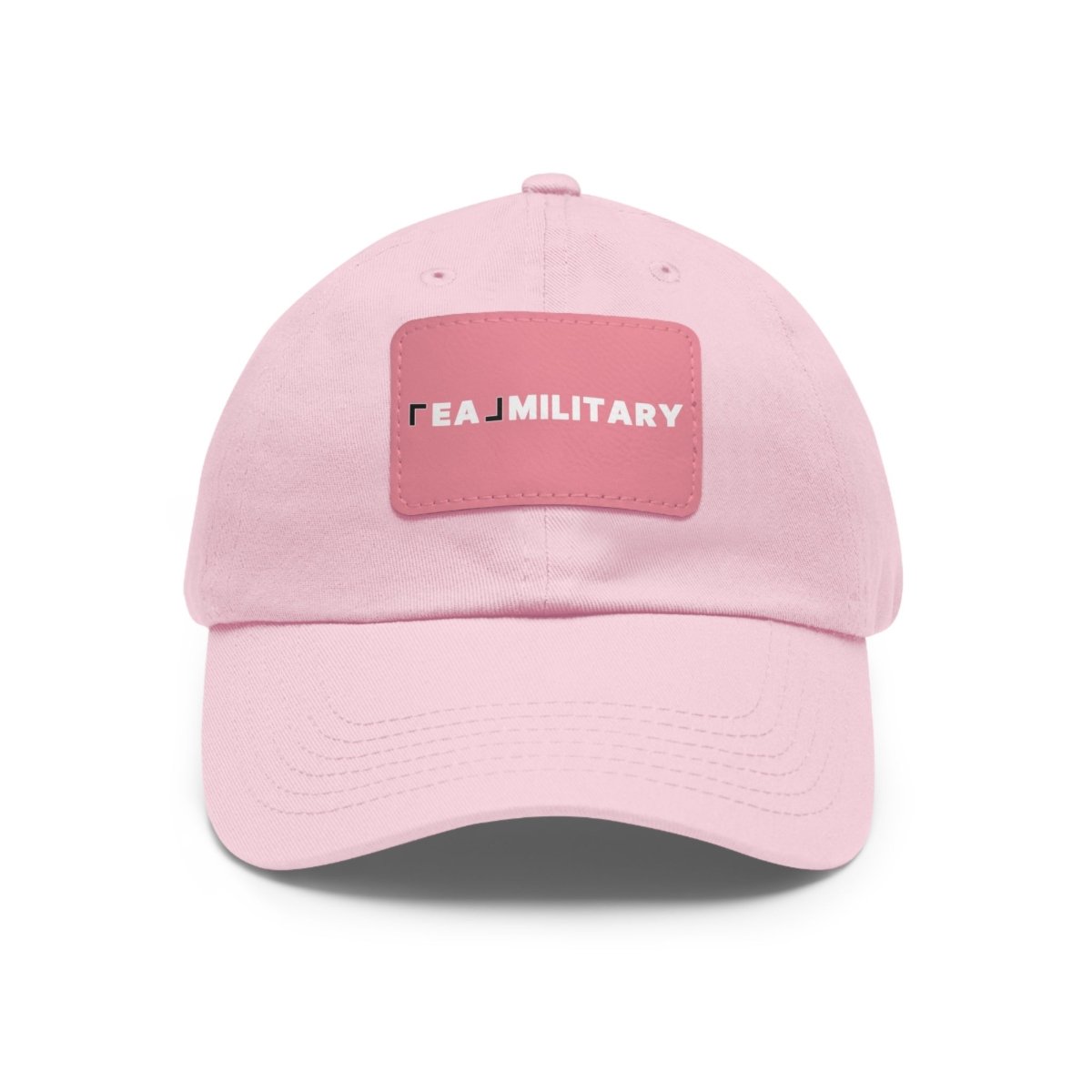Dad Hat with Leather Patch (Rectangle) - Hats | ShirtyAgents