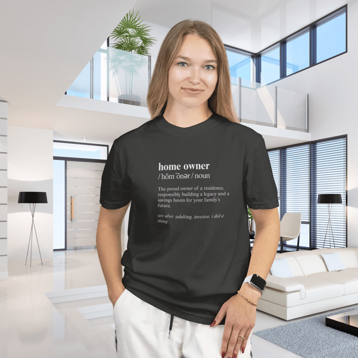 Definition of A Home Owner Text T-shirt - T-Shirt | ShirtyAgents