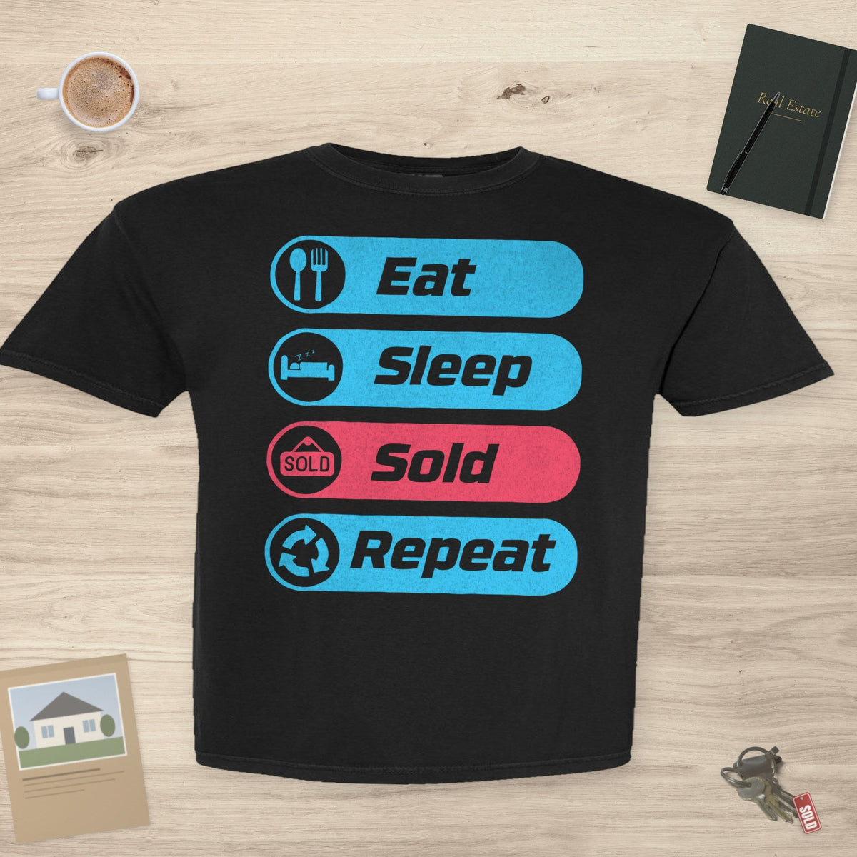 Eat Sleep Sold Repeat | Classic Tee - T-Shirt | ShirtyAgents
