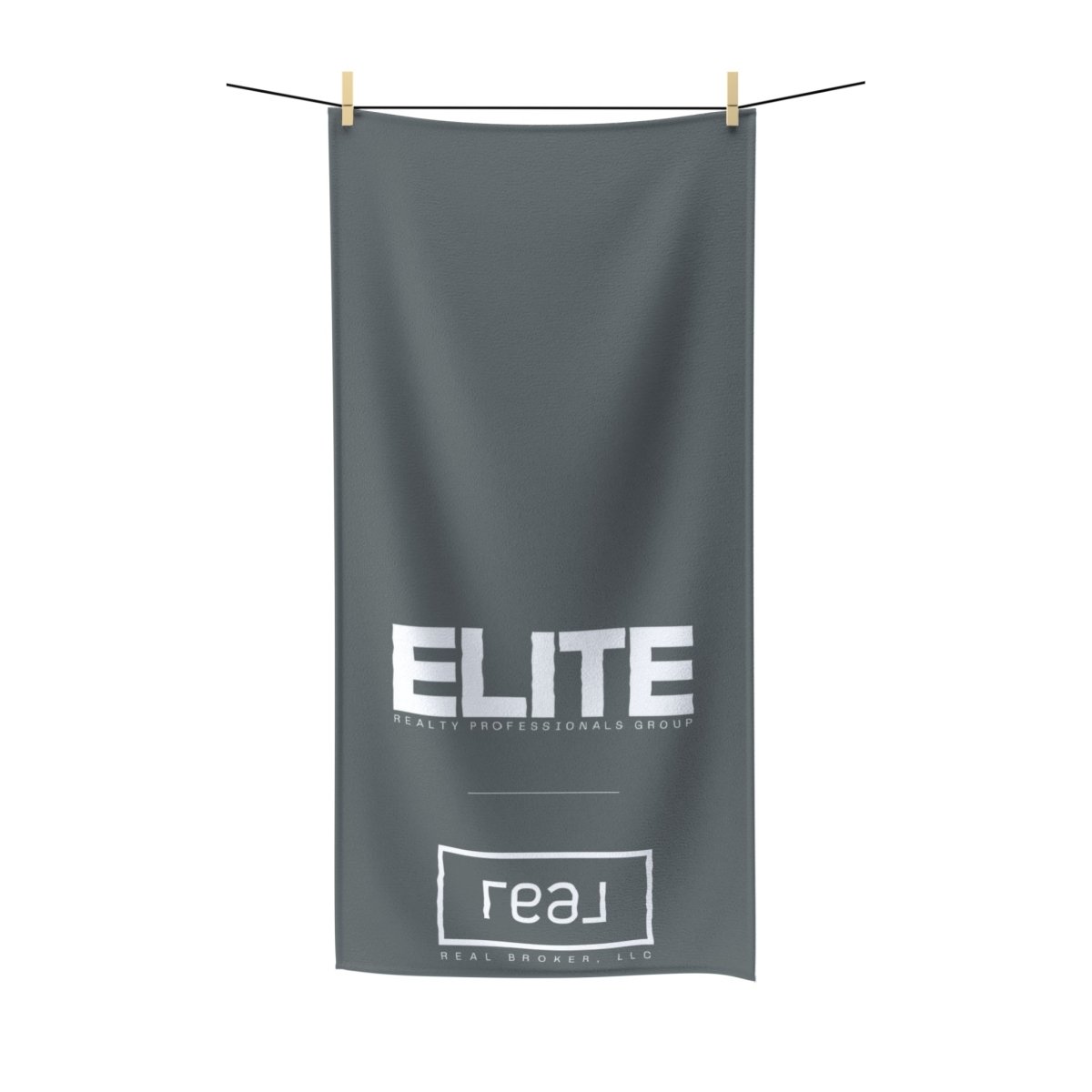 Elite Realty Professionals Group Polycotton Beach Towel | Listing Dream Team Gray - Home Decor | ShirtyAgents
