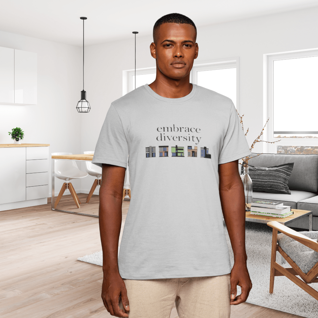 Embrace Diversity in Housing T-Shirt - T-Shirt | ShirtyAgents