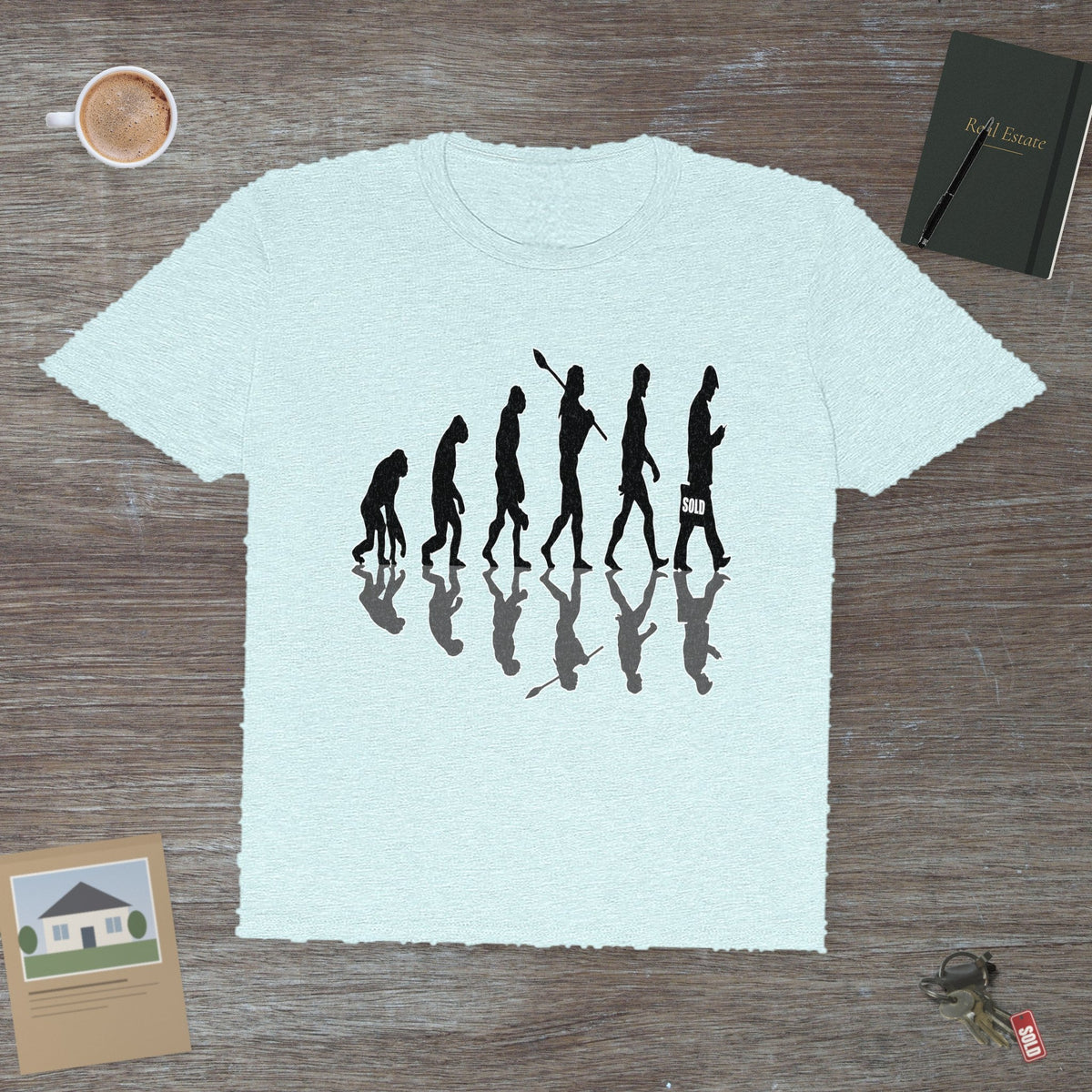 Evolution of Man (Realtor Edition) | Classic Tee - T-Shirt | ShirtyAgents