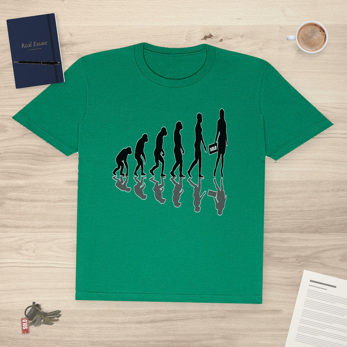 Evolution of Woman (Real Estate Edition) | Classic Tee - T-Shirt | ShirtyAgents