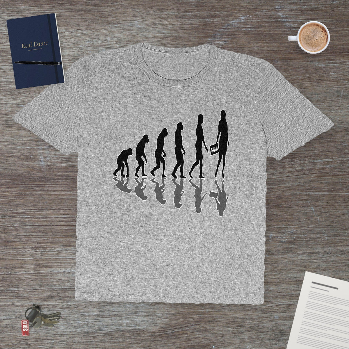 Evolution of Woman (Real Estate Edition) | Classic Tee - T-Shirt | ShirtyAgents