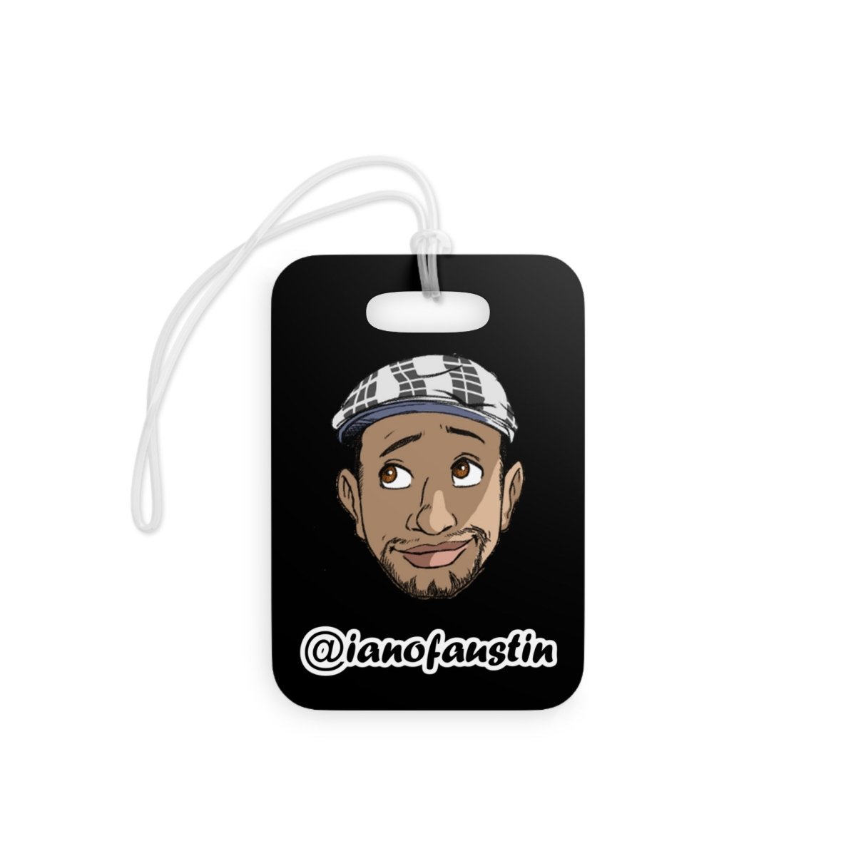 Head Logo Luggage Tag #ianofaustin - Accessories | ShirtyAgents