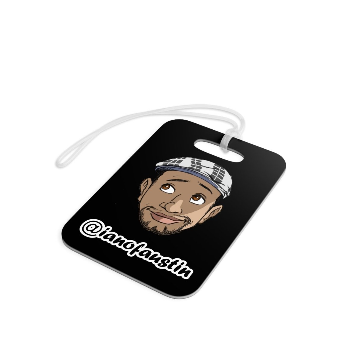 Head Logo Luggage Tag #ianofaustin - Accessories | ShirtyAgents