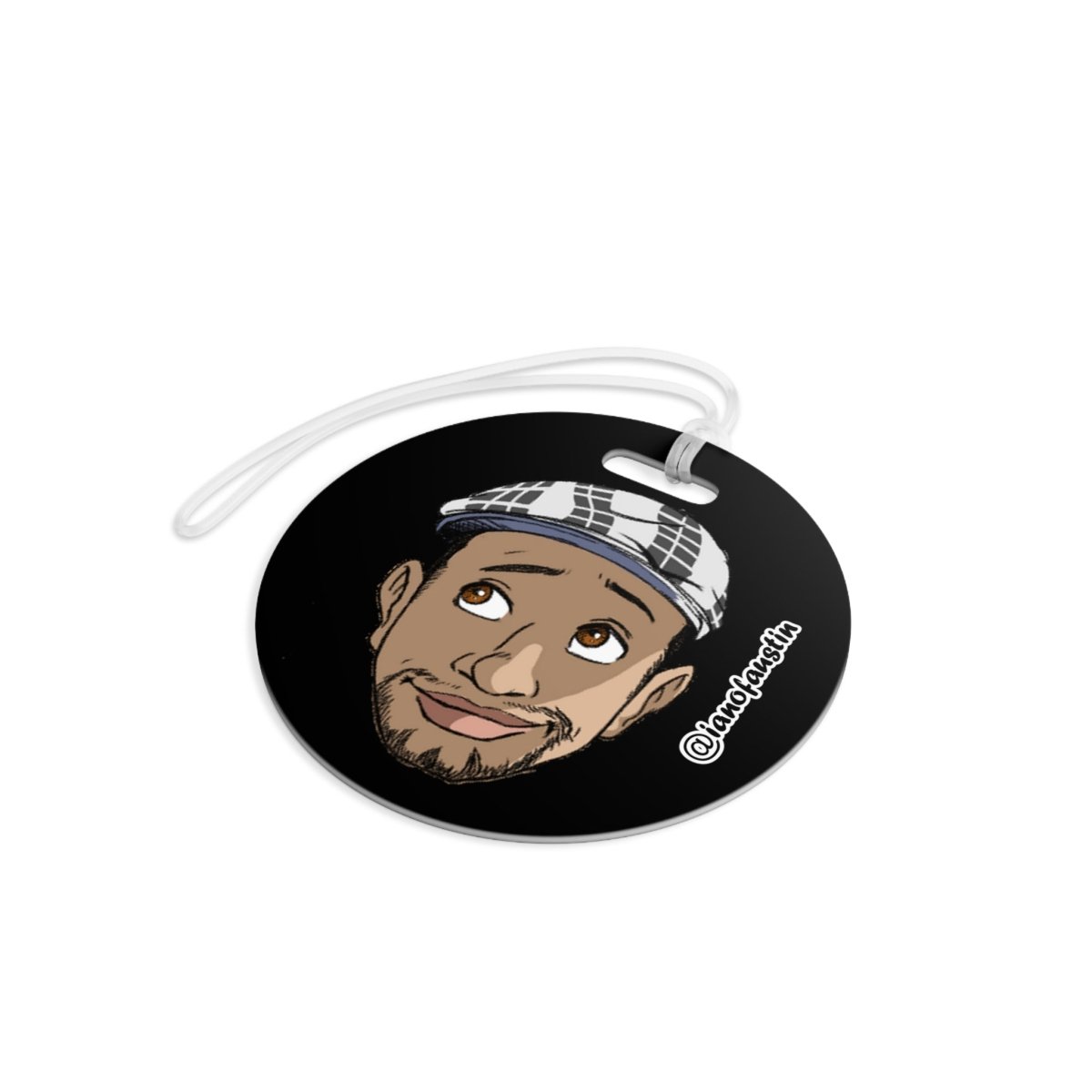 Head Logo Luggage Tag #ianofaustin - Accessories | ShirtyAgents