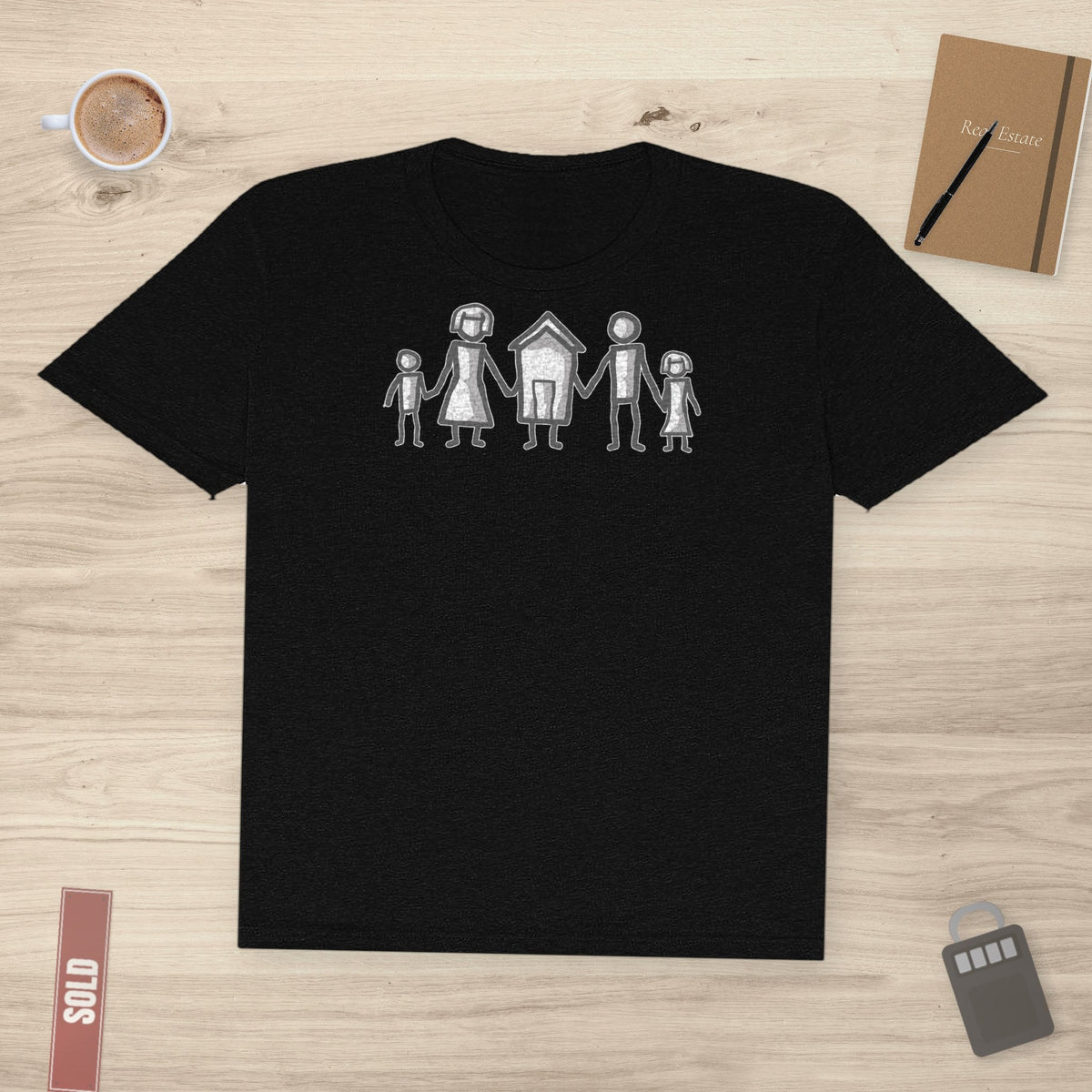Home Is Where Family Begins" – Realtor T-Shirt - T-Shirt | ShirtyAgents