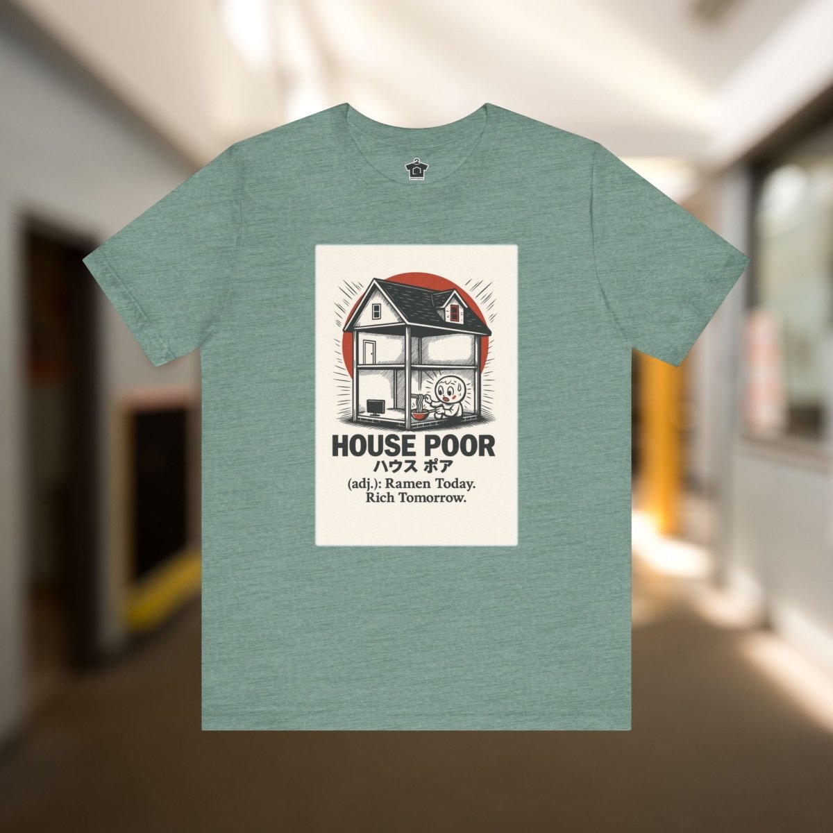 House Poor Ramen Manga T-Shirt - T-Shirt | ShirtyAgents