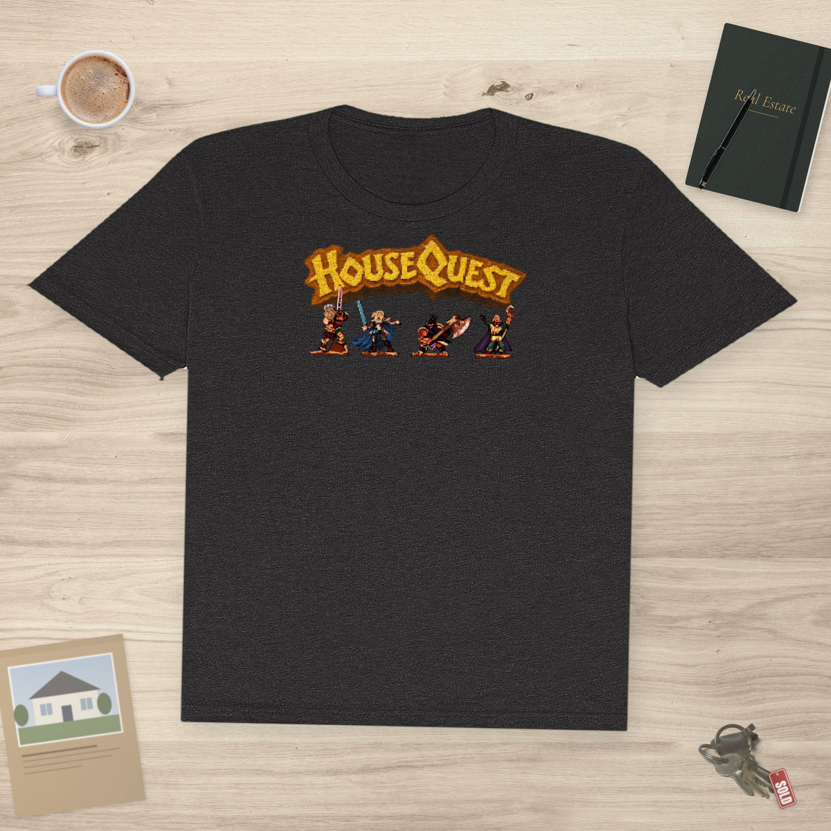 HouseQuest Tshirt Pixel | @ianofAustin - T-Shirt | ShirtyAgents
