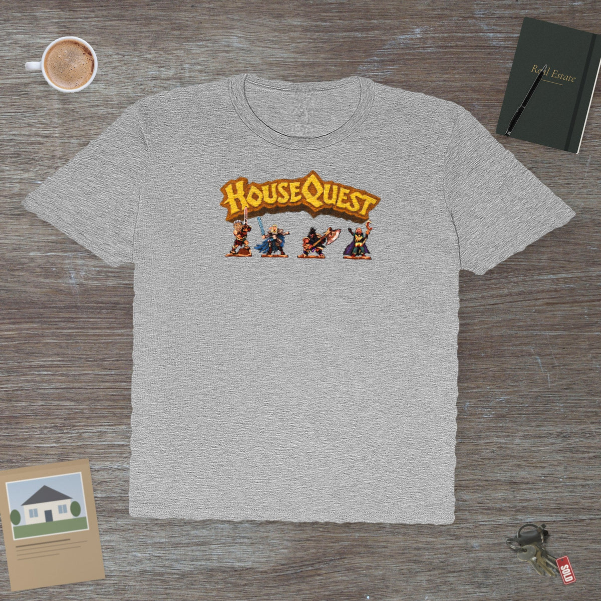 HouseQuest Tshirt Pixel | @ianofAustin - T-Shirt | ShirtyAgents