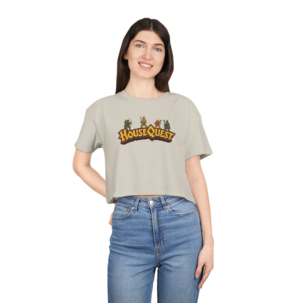 HouseQuest v2 @ianofAustin | Women's Crop Tee - T-Shirt | ShirtyAgents