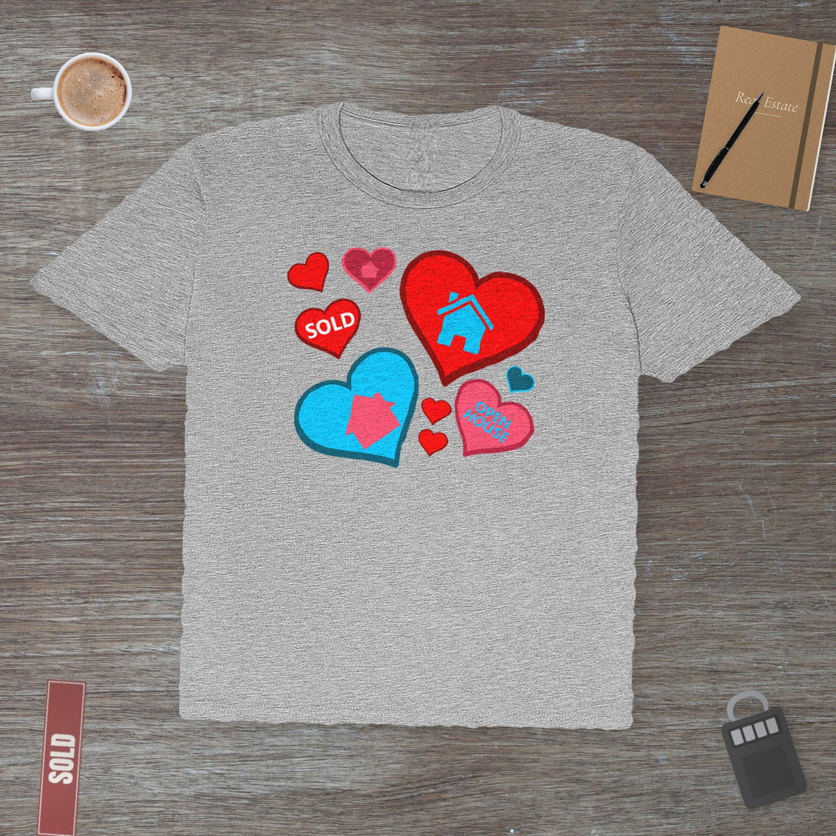 Houses and Hearts – The Realtor’s Passion | Classic Tee - T-Shirt | ShirtyAgents
