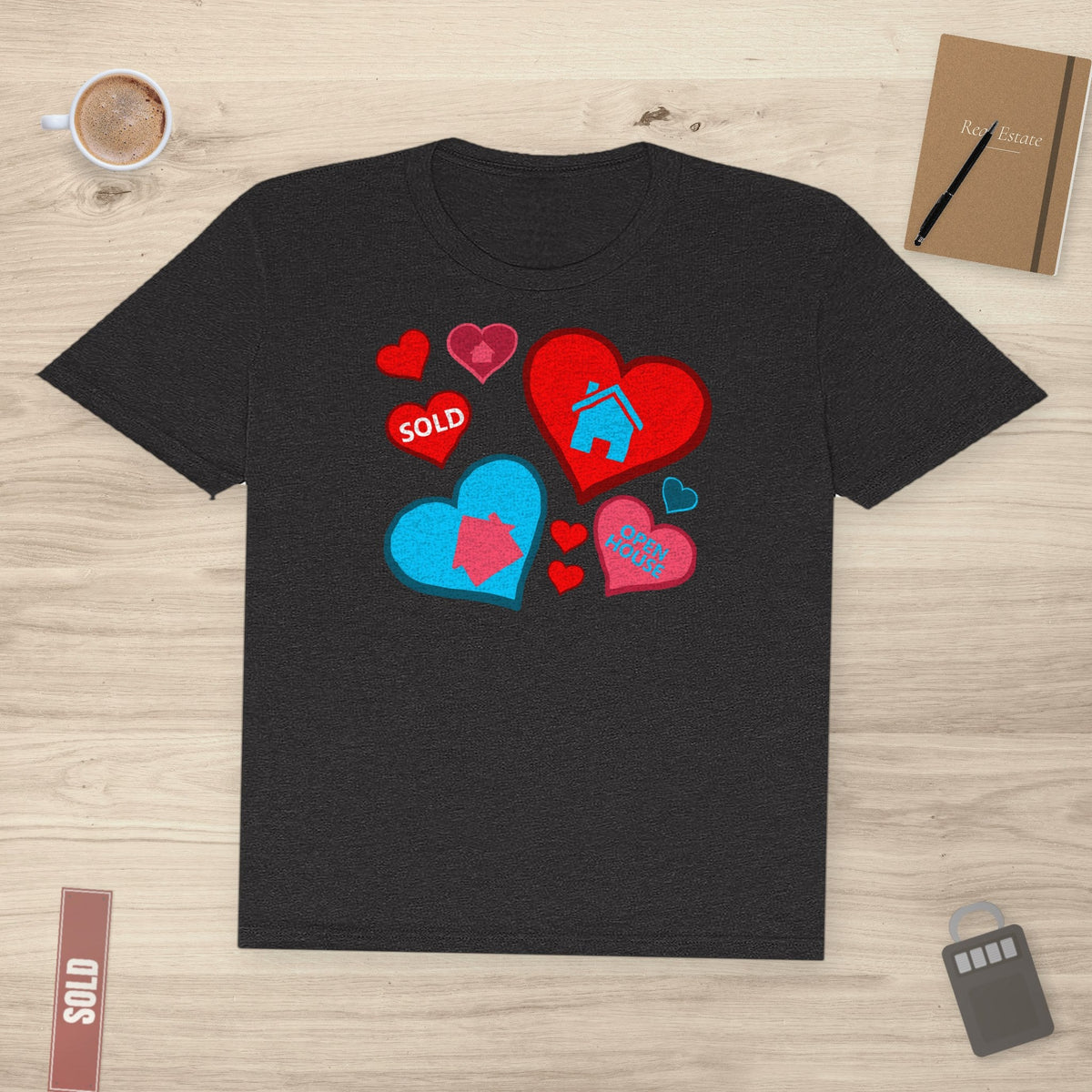 Houses and Hearts – The Realtor’s Passion | Classic Tee - T-Shirt | ShirtyAgents
