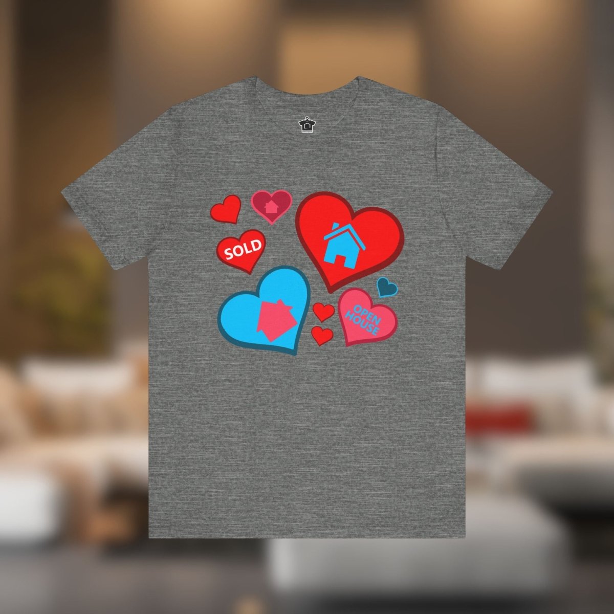 Houses and Hearts – The Realtor’s Passion Tee - T-Shirt | ShirtyAgents
