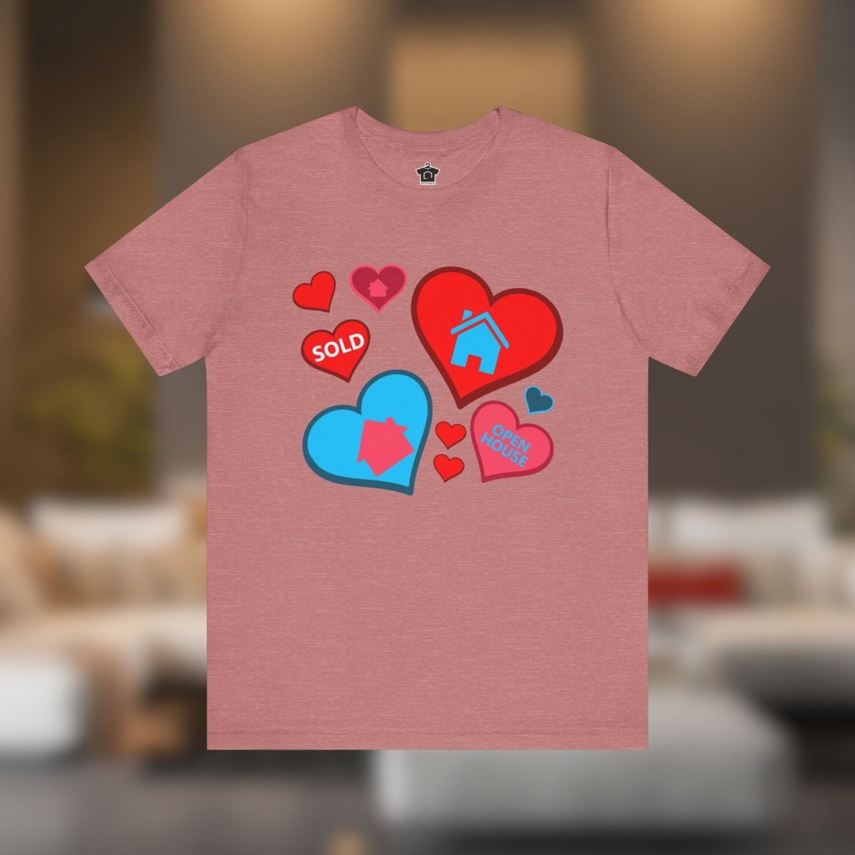 Houses and Hearts – The Realtor’s Passion Tee - T-Shirt | ShirtyAgents