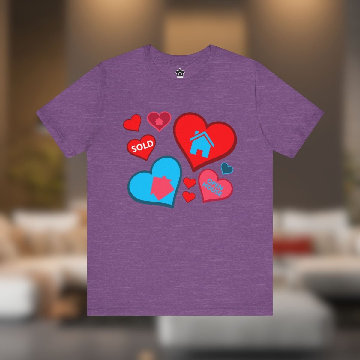 Houses and Hearts – The Realtor’s Passion Tee - T-Shirt | ShirtyAgents