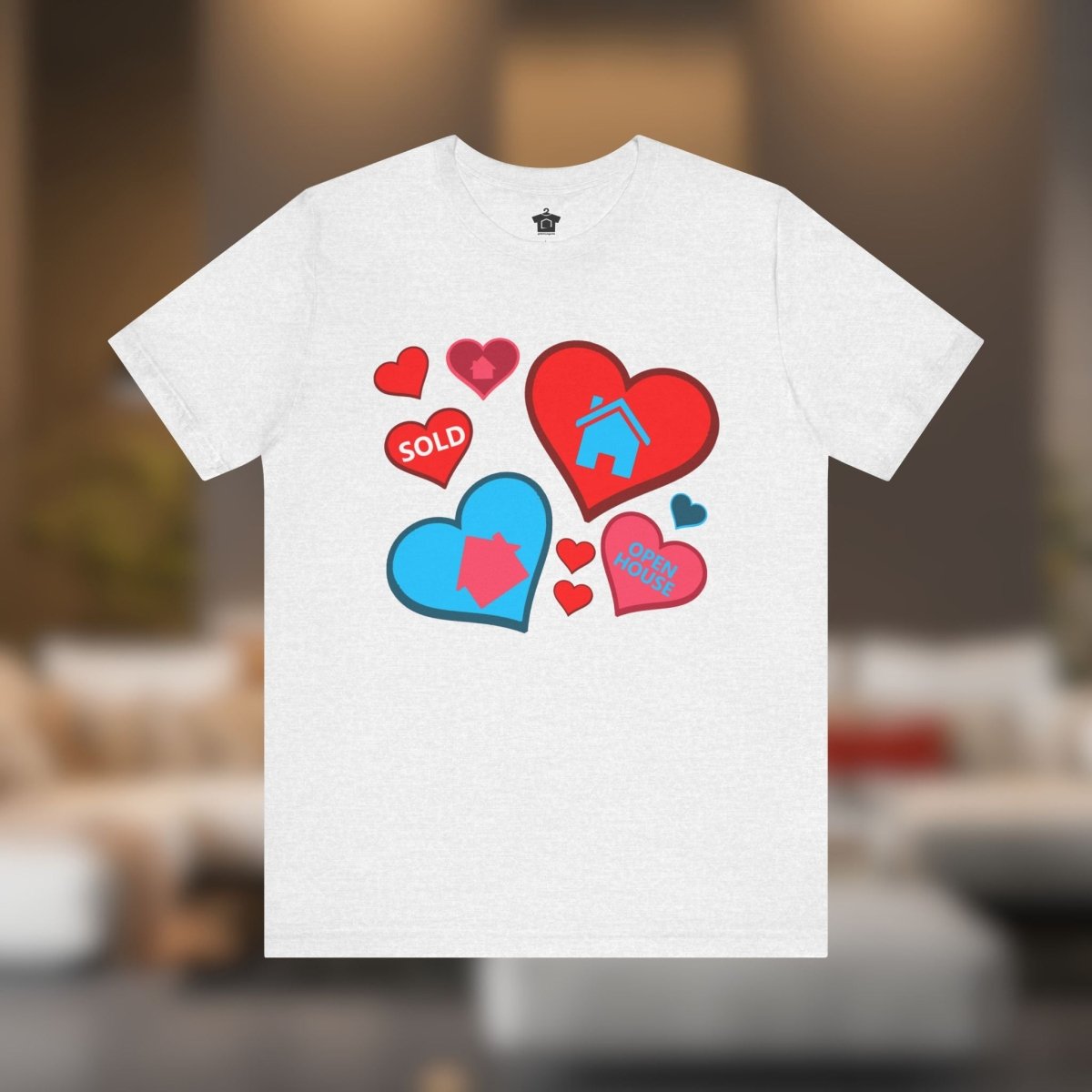 Houses and Hearts – The Realtor’s Passion Tee - T-Shirt | ShirtyAgents