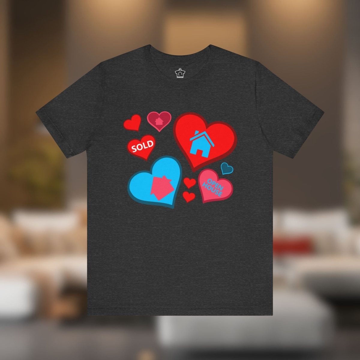 Houses and Hearts – The Realtor’s Passion Tee - T-Shirt | ShirtyAgents