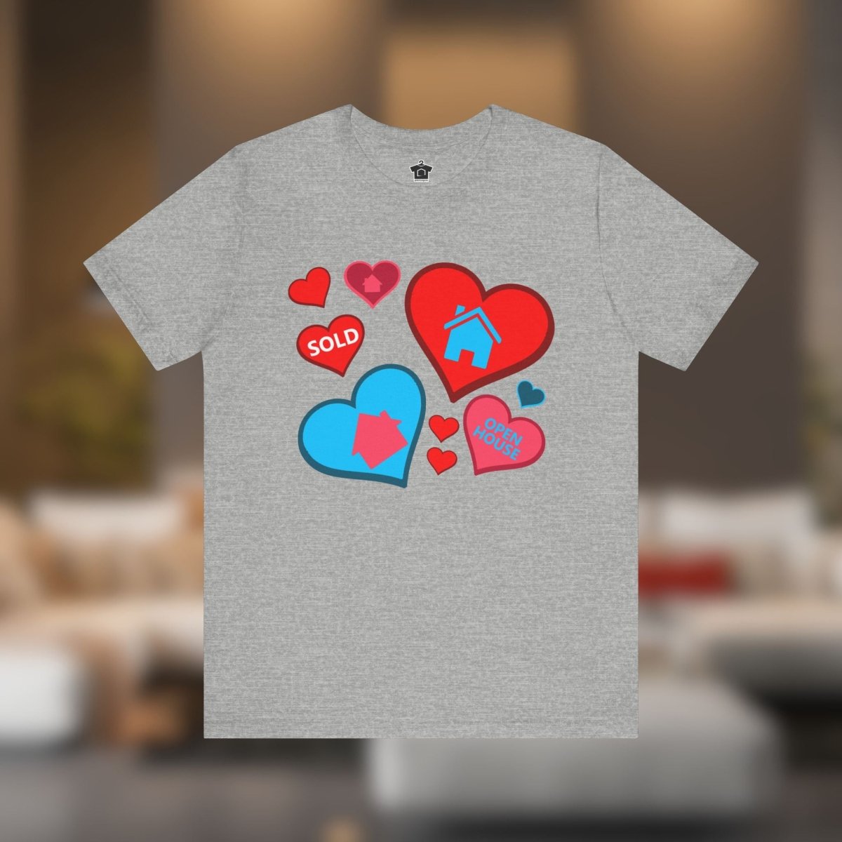 Houses and Hearts – The Realtor’s Passion Tee - T-Shirt | ShirtyAgents