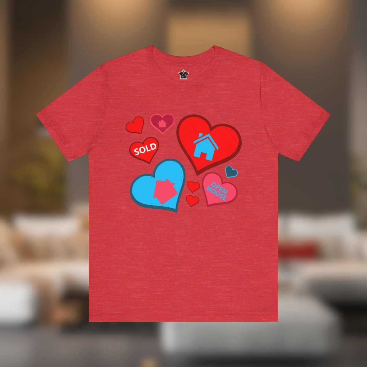 Houses and Hearts – The Realtor’s Passion Tee - T-Shirt | ShirtyAgents