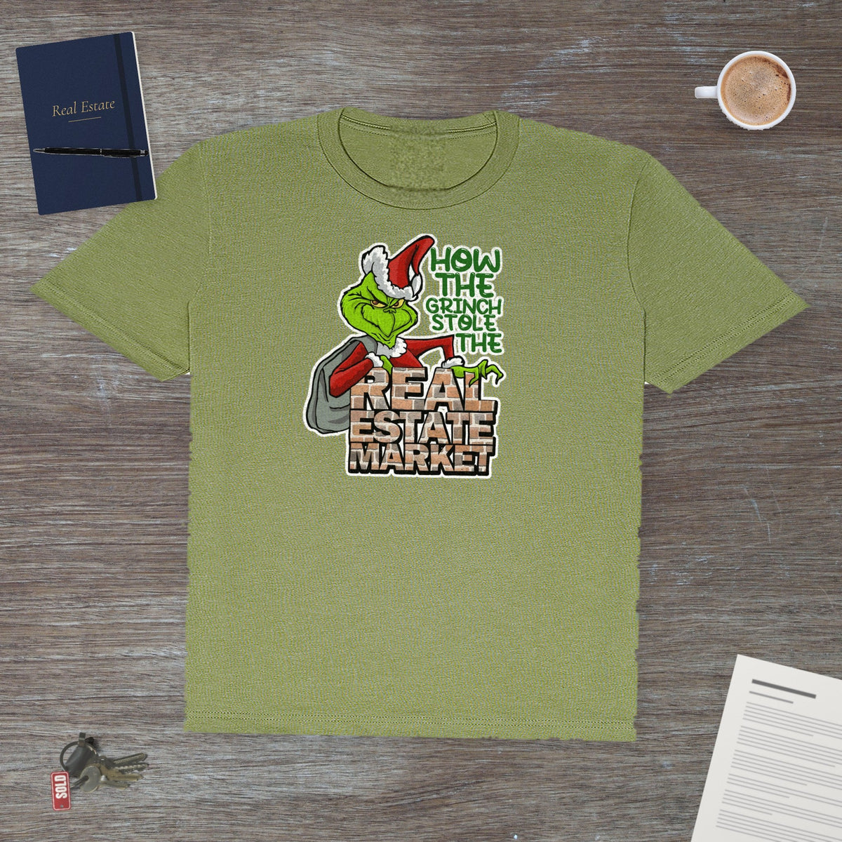 How The Grinch Stole The Real Estate Market – The Perfect Realtor® Holiday | Classic Tee - T-Shirt | ShirtyAgents