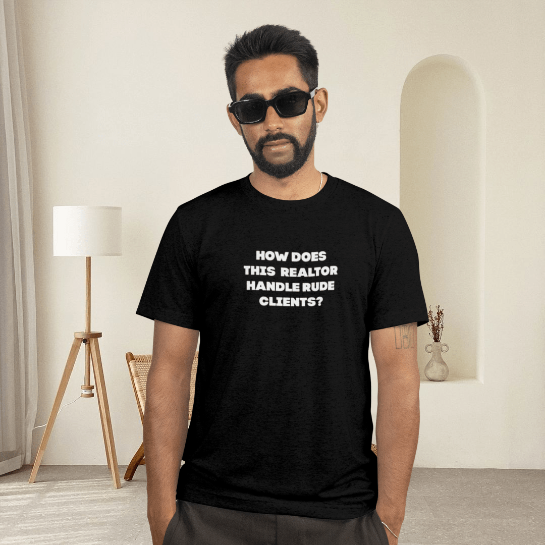 How to Handle Rude Clients – Unisex Jersey Tee - T-Shirt | ShirtyAgents
