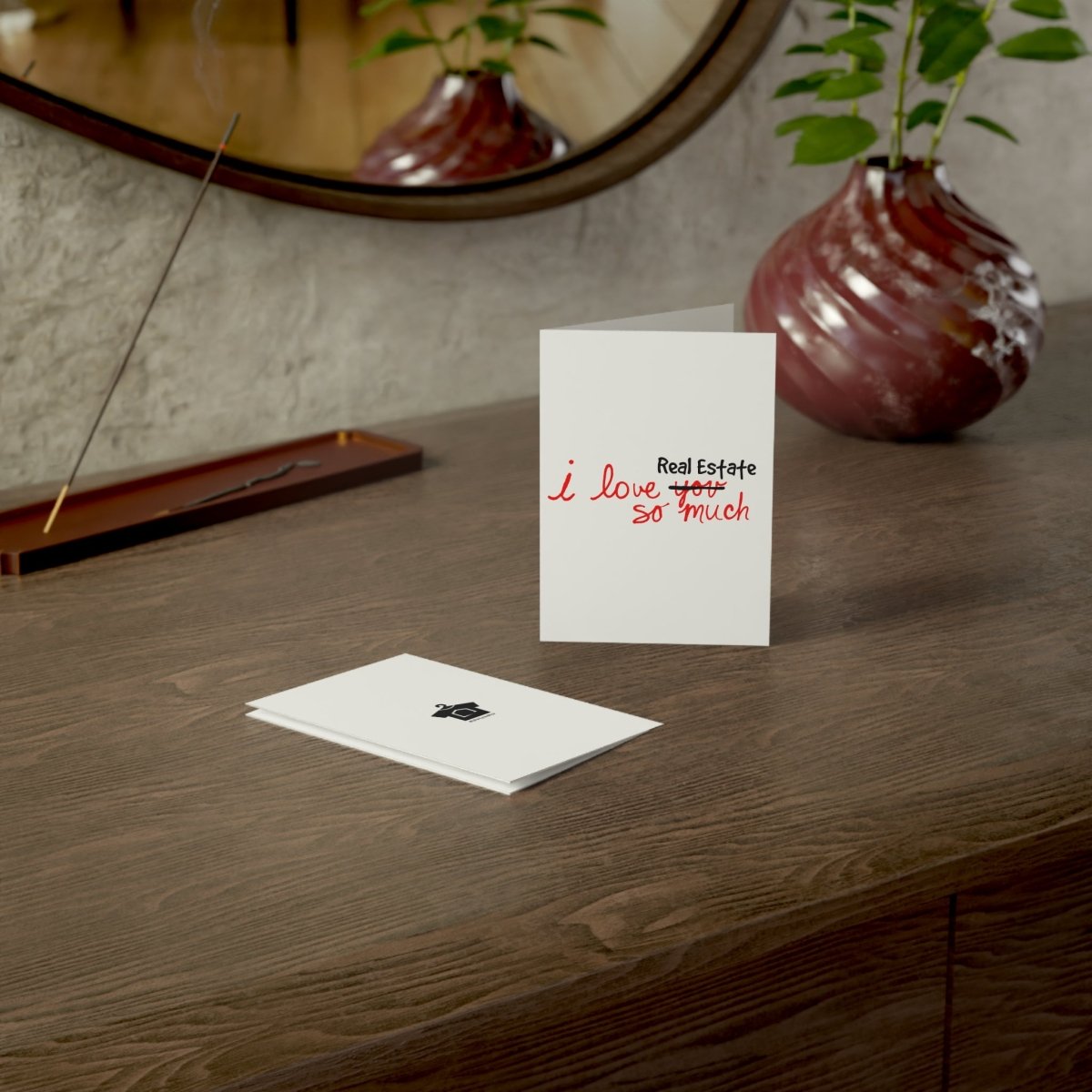 I Love Real Estate So Much Folded Greeting Cards - Paper products | ShirtyAgents