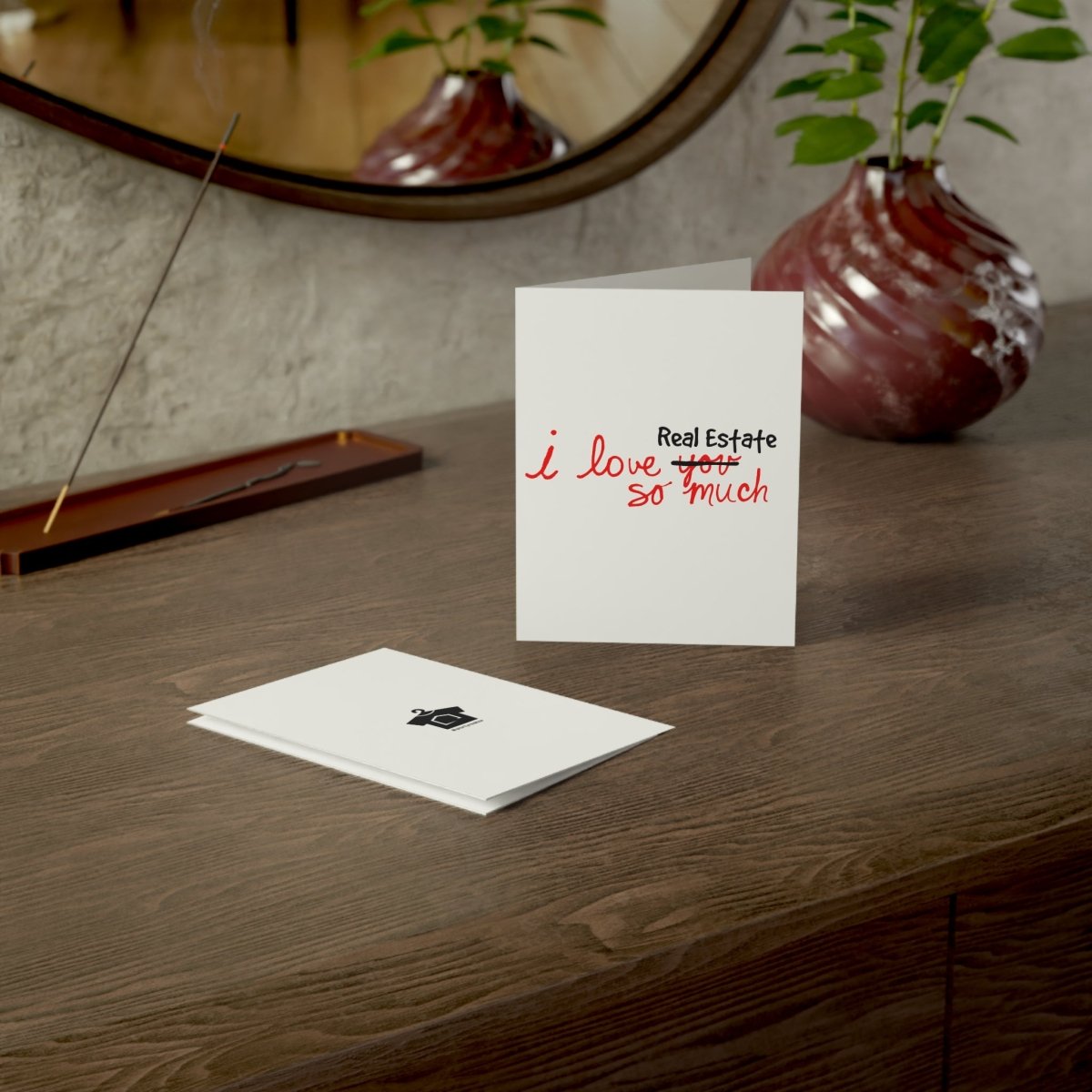 I Love Real Estate So Much Folded Greeting Cards - Paper products | ShirtyAgents