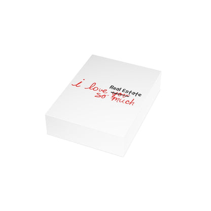 I Love Real Estate So Much Folded Greeting Cards - Paper products | ShirtyAgents
