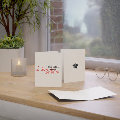 I Love Real Estate So Much Folded Greeting Cards - Paper products | ShirtyAgents