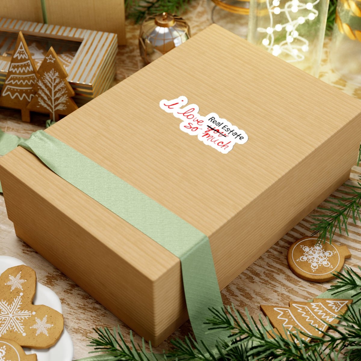 I Love Real Estate So Much Sticker - Paper products | ShirtyAgents