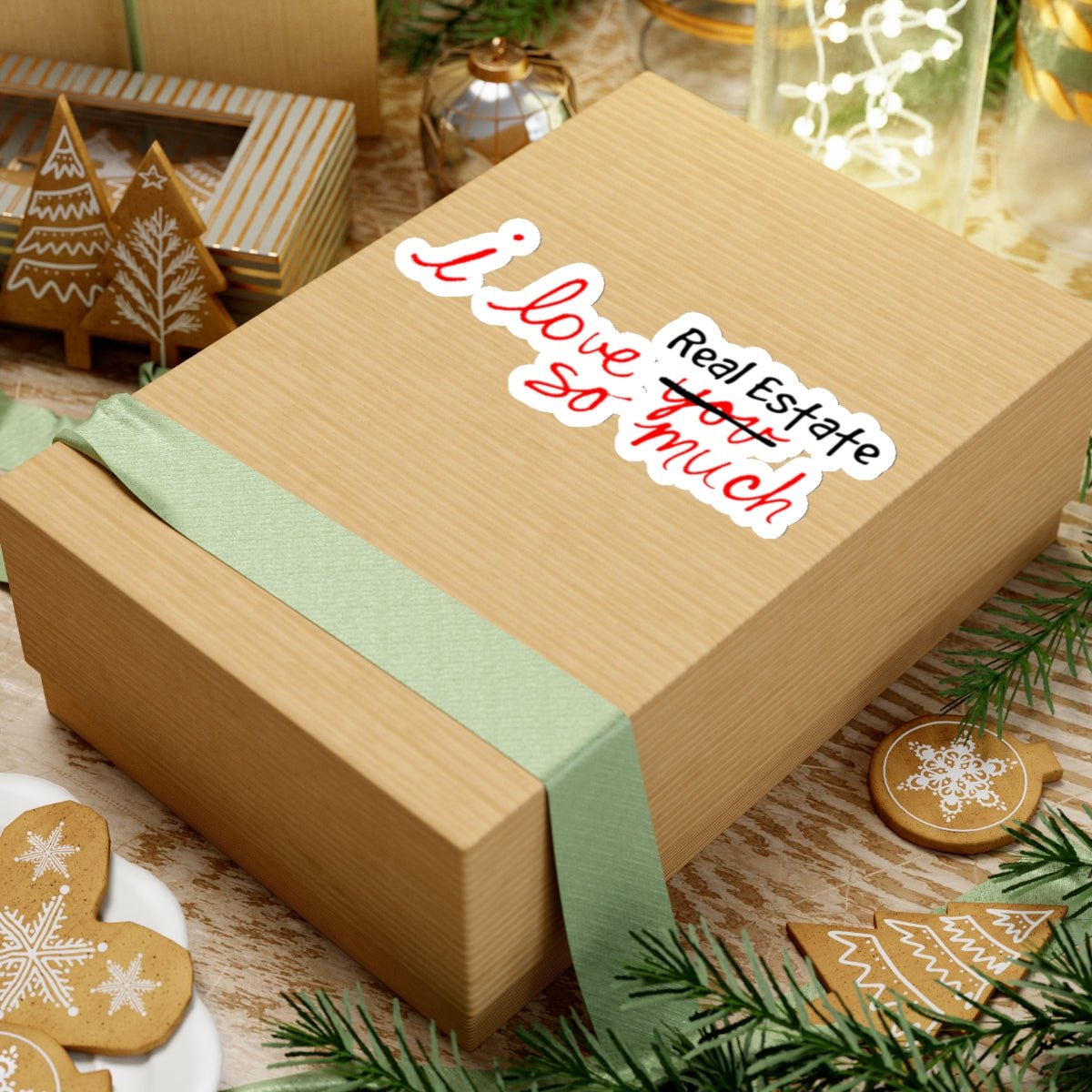 I Love Real Estate So Much Sticker - Paper products | ShirtyAgents