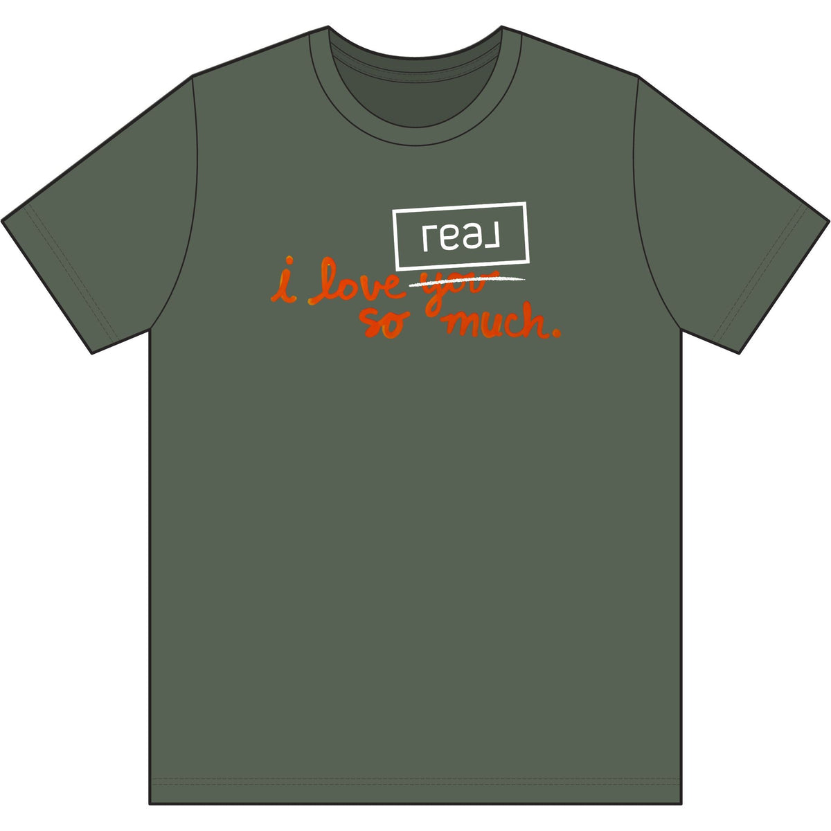 I Love REAL So Much | Soft Premium Tee - T-Shirt | ShirtyAgents