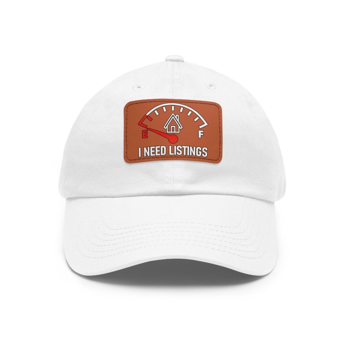 I Need Listings Hat with Leather Patch - Hats | ShirtyAgents