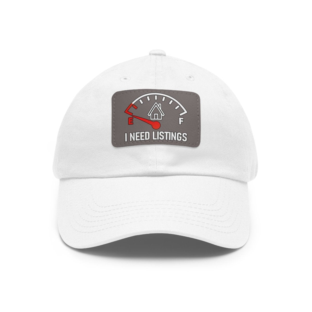 I Need Listings Hat with Leather Patch - Hats | ShirtyAgents