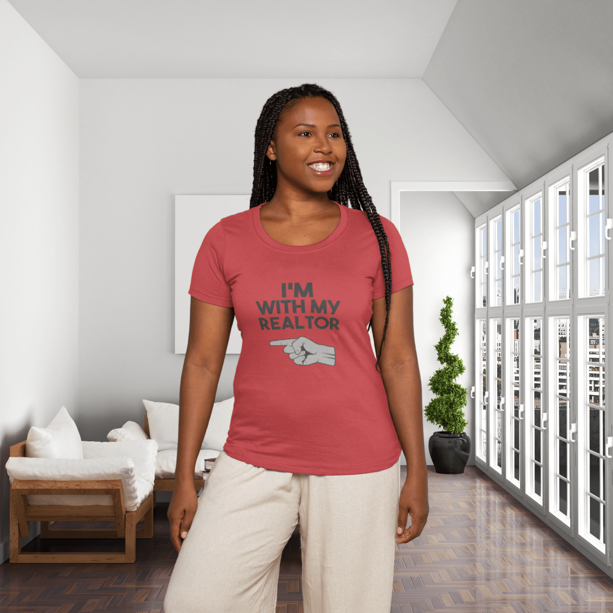 I’m With My Realtor T-Shirt - T-Shirt | ShirtyAgents