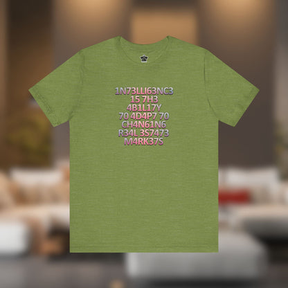 Intelligence is the Ability to Adapt - Pink Edition T-Shirt - T-Shirt | ShirtyAgents