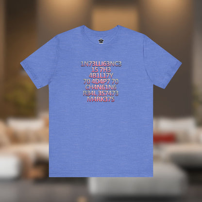 Intelligence is the Ability to Adapt - Pink Edition T-Shirt - T-Shirt | ShirtyAgents