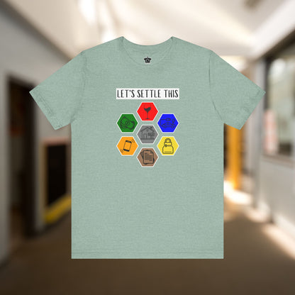 Let's Settle This Wine Version T-Shirt - T-Shirt | ShirtyAgents