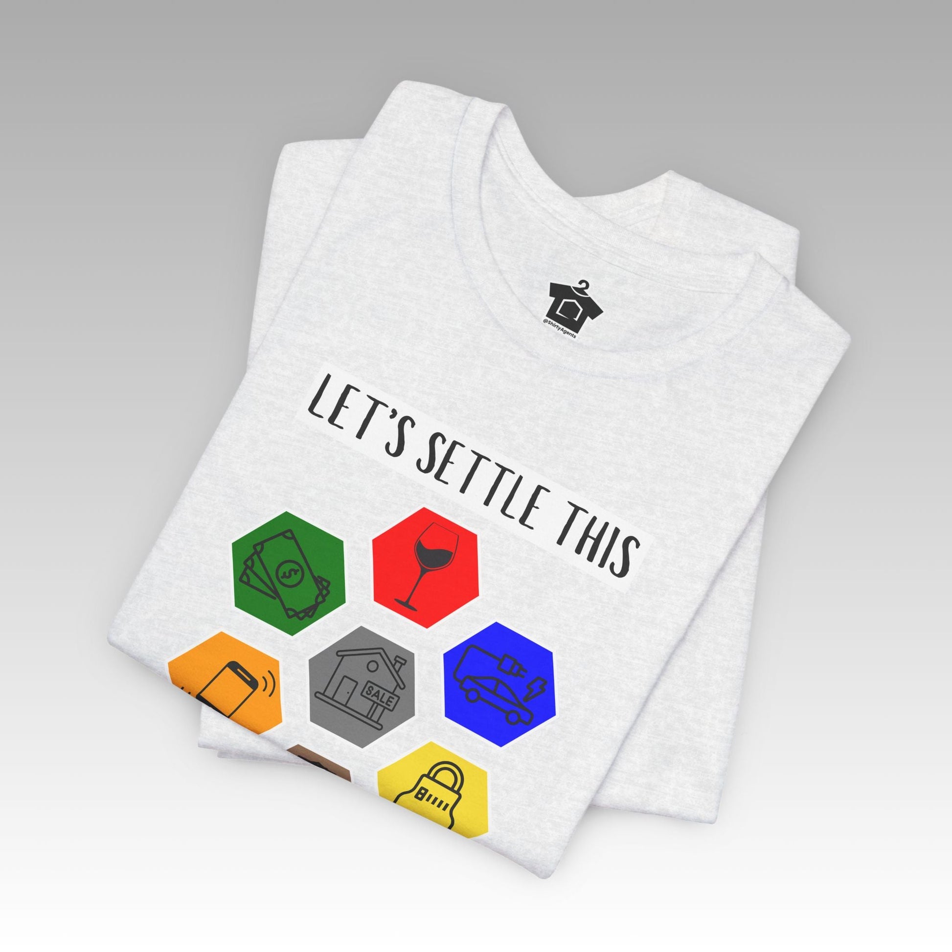 Let's Settle This Wine Version T-Shirt - T-Shirt | ShirtyAgents