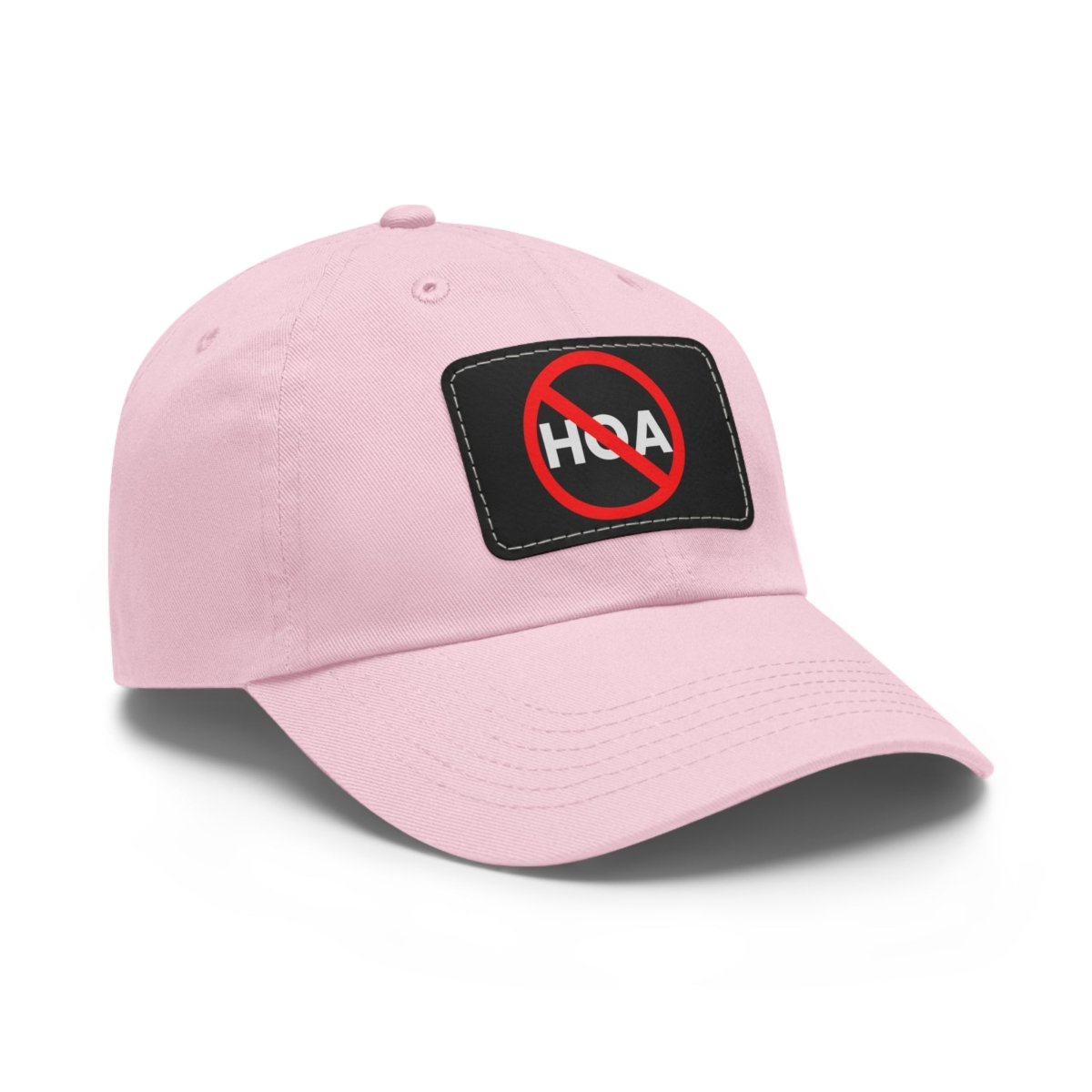 No HOA Hat with Leather Patch - Hats | ShirtyAgents