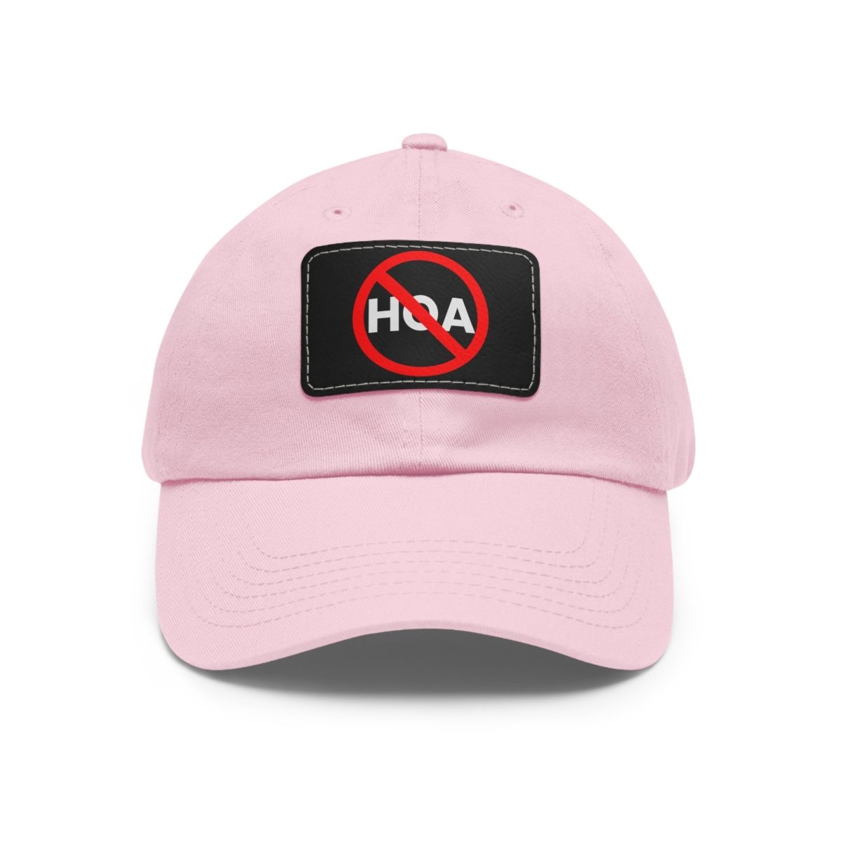 No HOA Hat with Leather Patch - Hats | ShirtyAgents