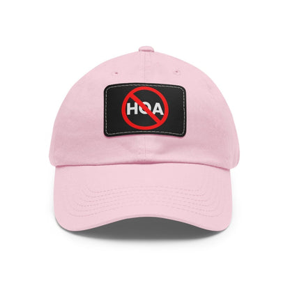 No HOA Hat with Leather Patch - Hats | ShirtyAgents