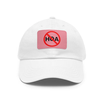 No HOA Hat with Leather Patch - Hats | ShirtyAgents