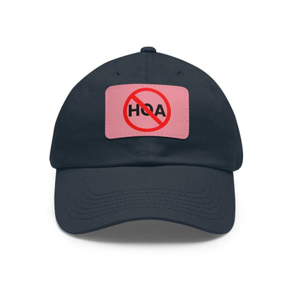 No HOA Hat with Leather Patch - Hats | ShirtyAgents
