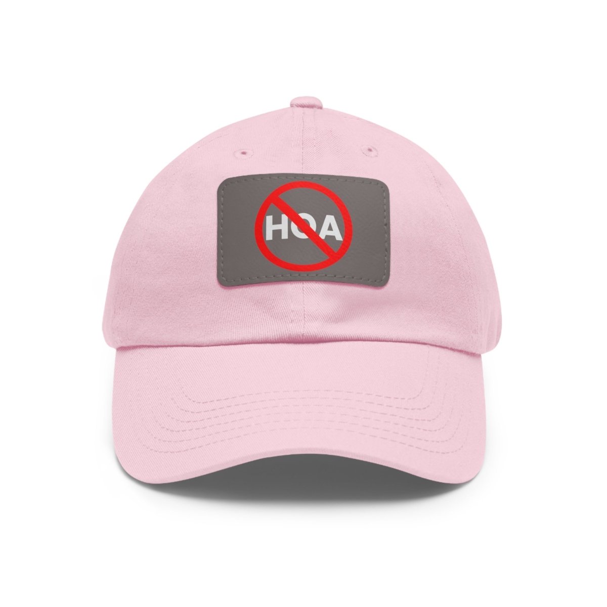 No HOA Hat with Leather Patch - Hats | ShirtyAgents