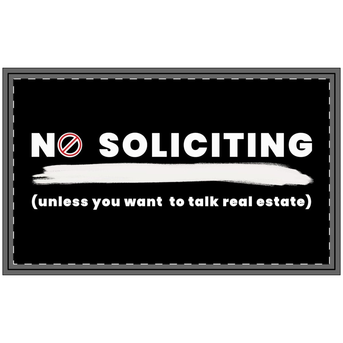 No Soliciting Doormat - Home Decor | ShirtyAgents