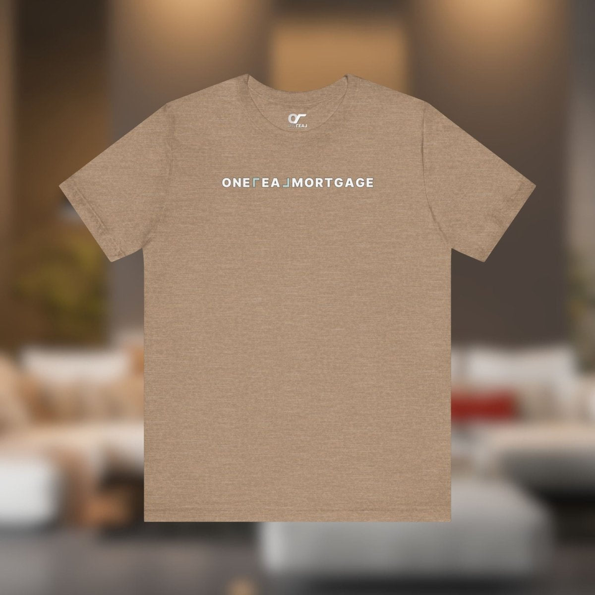 ONE REAL Mortgage Contrast Logo Text Tee - T-Shirt | ShirtyAgents